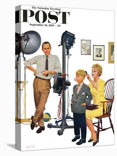 "At the Photographer" Saturday Evening Post Cover, September 26, 1959-Kurt Ard-Premier Image Canvas