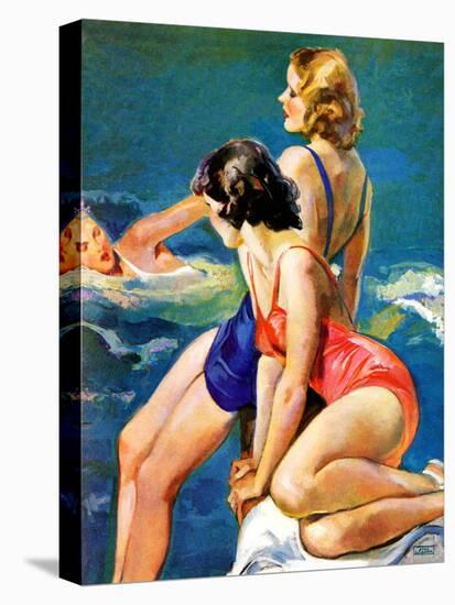 "At the Pool,"August 28, 1937-John LaGatta-Premier Image Canvas