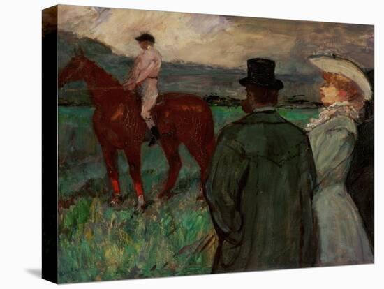 At the Race Tracks, 1899-Henri de Toulouse-Lautrec-Premier Image Canvas