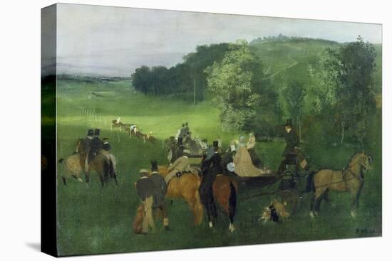 At the Racecourse, 1860-62-Edgar Degas-Premier Image Canvas