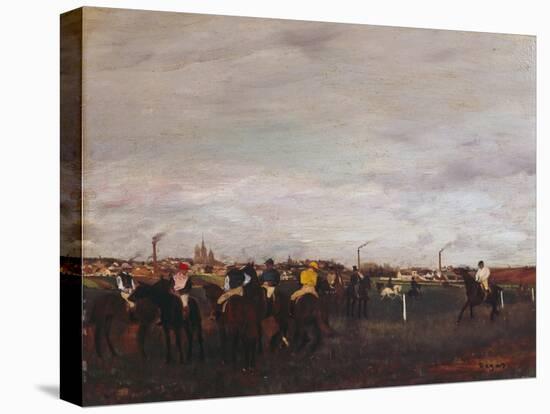 At the Racecourse, before the Race, 1872/73-Edgar Degas-Premier Image Canvas