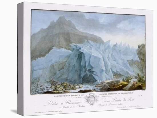At the Rim of the Grindelwald Glacier-Caspar Wolf-Premier Image Canvas