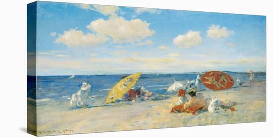 At the Seaside, c.1892-William Merritt Chase-Stretched Canvas