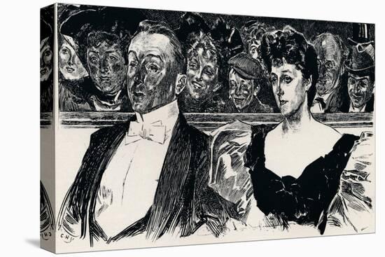 At the Theatre, C1876-1898, (1898)-Charles Dana Gibson-Premier Image Canvas