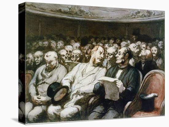 At the Theatre-Honoré Daumier-Premier Image Canvas