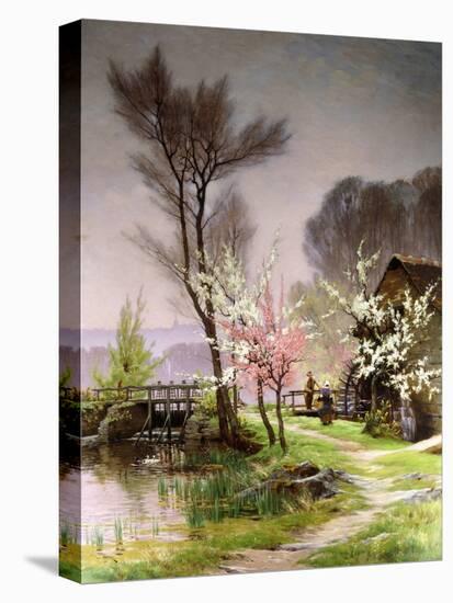 At the Watermill, Spring-Henri Saintain-Premier Image Canvas