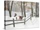 Athena in the Snow, Farmington Hills, Michigan ‘09-Monte Nagler-Premier Image Canvas