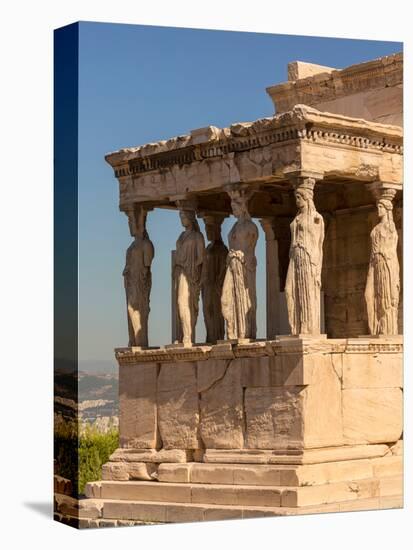 Athens, Attica, Greece. Porch of the Caryatids on the south end of the Erechtheion on the Acropo...-null-Premier Image Canvas