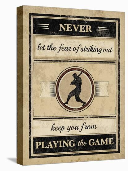 Athletic Wisdom - Play-The Vintage Collection-Stretched Canvas