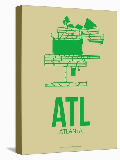 Atl Atlanta Poster 1-NaxArt-Stretched Canvas