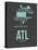 Atl Atlanta Poster 2-NaxArt-Stretched Canvas