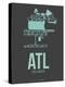 Atl Atlanta Poster 2-NaxArt-Stretched Canvas