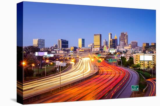 Atlanta, Georgia, USA Downtown City Skyline over the Interstate Highway.-SeanPavonePhoto-Premier Image Canvas
