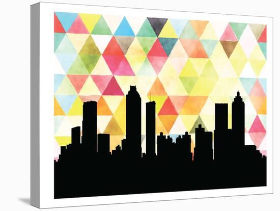 Atlanta Triangle-Paperfinch 0-Stretched Canvas