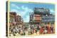 Atlantic City, New Jersey - Steel Pier View from Boardwalk-Lantern Press-Stretched Canvas