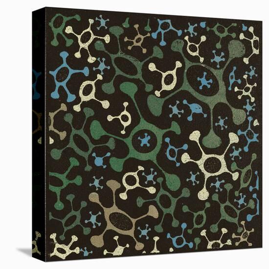 Atomic Friends (Teal)-Susan Clickner-Stretched Canvas