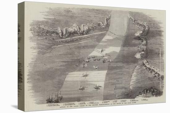 Attack by the Allied Forces on the Chinese Fortifications at the Mouth of the Peiho River-null-Premier Image Canvas