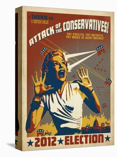 Attack Of The Conservatives!-Anderson Design Group-Stretched Canvas