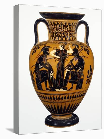 Attic Black-Figure Neck Amphora with Achilles and Ajax Gaming before Athena-null-Premier Image Canvas