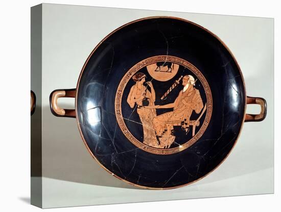 Attic Red-Figure Cup Depicting Phoenix and Briseis, Achilles' Captive, circa 490 BC-Brygos Painter-Premier Image Canvas