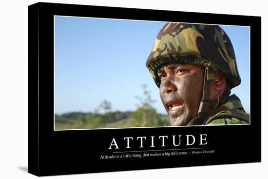 Attitude: Inspirational Quote and Motivational Poster-null-Premier Image Canvas