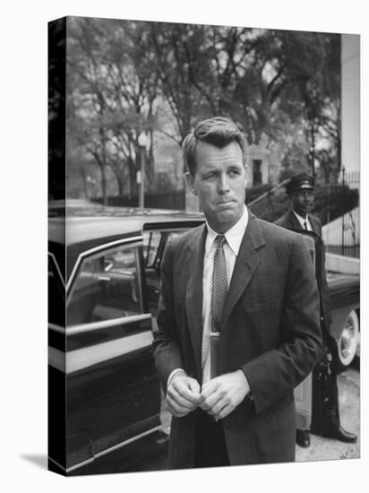 Attorney General Robert F. Kennedy, after Meeting of National Security Council, Re Cuban Crisis-null-Premier Image Canvas