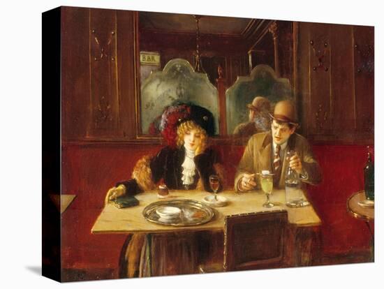 Au café, l'absinthe-Jean Béraud-Premier Image Canvas