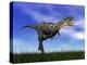 Aucasaurus Dinosaur Running in the Grass-null-Stretched Canvas