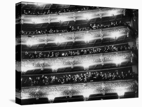 Audience Applauding Ballet Performed in the Bolshoi Theater-null-Premier Image Canvas