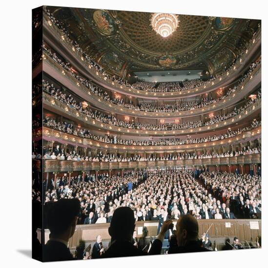 Audience at Gala on the Last Night in the Old Metropolitan Opera House-Henry Groskinsky-Premier Image Canvas