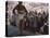 Audience Gathers to Watch a Dancer in a Two-Piece Costume at the Iowa State Fair, 1955-John Dominis-Premier Image Canvas