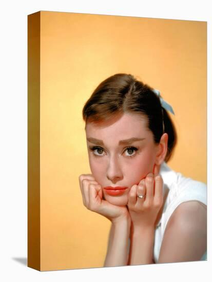 Audrey Hepburn, 1957.-null-Premier Image Canvas