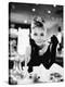 Audrey Hepburn -Breakfast at Tiffanys B&W-null-Stretched Canvas