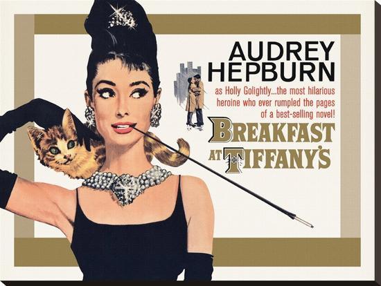 Audrey Hepburn, Breakfast at Tiffanys-null-Stretched Canvas