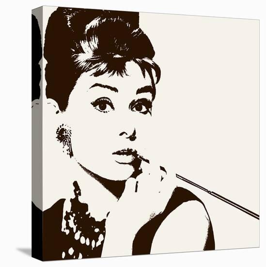 Audrey Hepburn (Cigarello)-null-Stretched Canvas