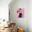 Audrey Hepburn (Pink)-null-Stretched Canvas displayed on a wall