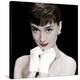 Audrey Hepburn (Red Lips)-null-Stretched Canvas