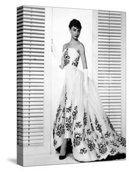 Audrey Hepburn. "Sabrina Fair" 1954, "Sabrina" Directed by Billy Wilder. Custome by Edith Head-null-Premier Image Canvas