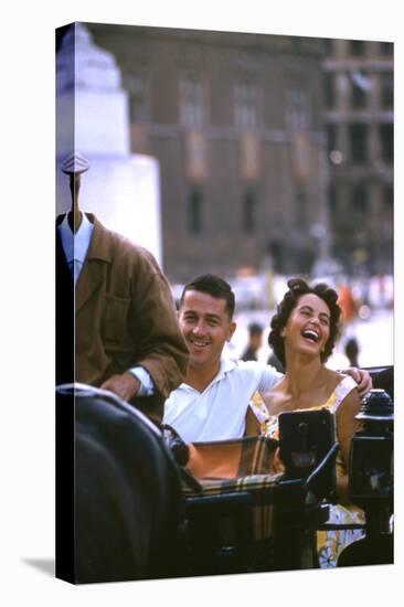 August 1960: Harold Connolly and His Wife Olga Fikotova at the 1960 Rome Olympic Games, Rome-Mark Kauffman-Premier Image Canvas