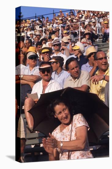 August 1960: Spectators at the 1960 Rome Olympic Summer Games-James Whitmore-Premier Image Canvas