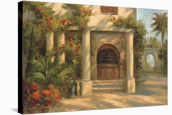 Augustine's Courtyard-Enrique Bolo-Stretched Canvas