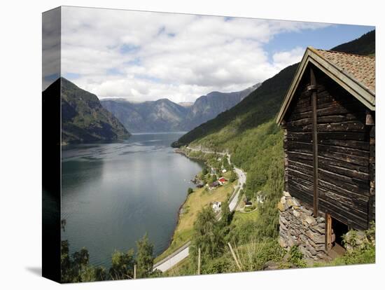 Aurlandsfjorden Near Flam, Sogn Og Fjordane, Norway, Scandinavia, Europe-Hans Peter Merten-Premier Image Canvas