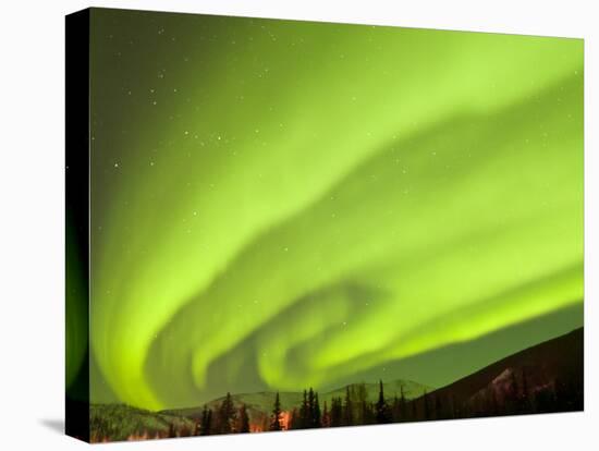 Aurora Borealis, Chena Hot Springs Lodge, Fairbanks, Alaska, USA-Cathy & Gordon Illg-Premier Image Canvas