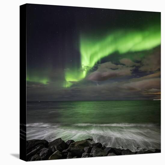 Aurora Borealis or Northern Lights, Lapland, Sweden Aurora Borealis or Northern Lights-null-Premier Image Canvas