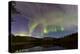 Aurora Borealis over Hidden Lake, Yukon, Canada-null-Premier Image Canvas
