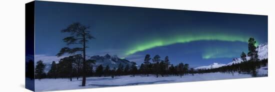 Aurora Borealis Over Nova Mountain Wilderness, Norway-Stocktrek Images-Premier Image Canvas