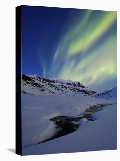 Aurora over Skittendalstinden in Troms County, Norway-Stocktrek Images-Premier Image Canvas