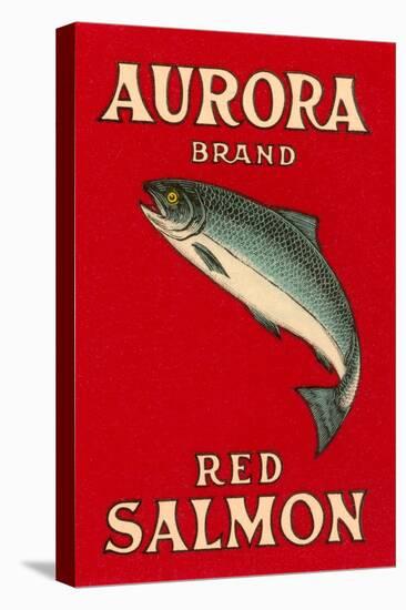 Aurora Red Salmon-null-Stretched Canvas