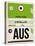 AUS Austin Luggage Tag 1-NaxArt-Stretched Canvas