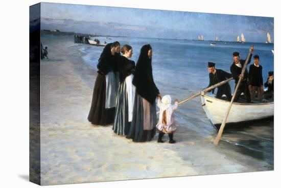 Ausfahrt der Fischer. (Skagen 1894)-Peter Severin Kroyer-Premier Image Canvas